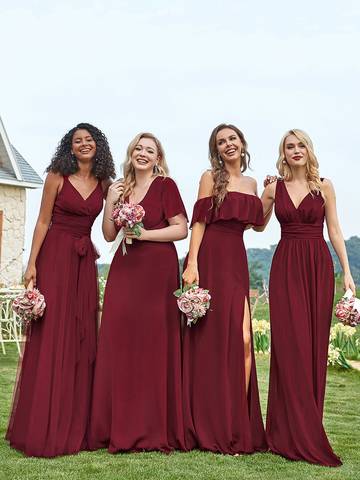 Floor Length Sleeveless Wholesale Tulle Bridesmaid Dresses Bridesmaid Dresses Luxurious Weddings