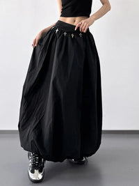 Elastic Waistband Bubble Maxi Skirt Skirt Suit Luxurious Weddings