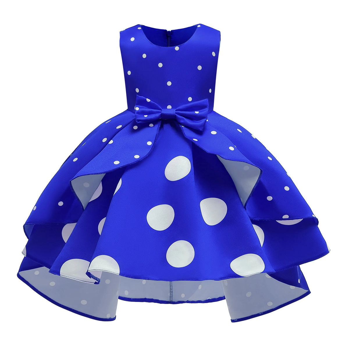 Girls Elegant Polka Dots Dress girls dress Luxurious Weddings