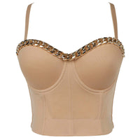 Trendy bodice with steel rings outside the suspender Bodice Luxurious Weddings