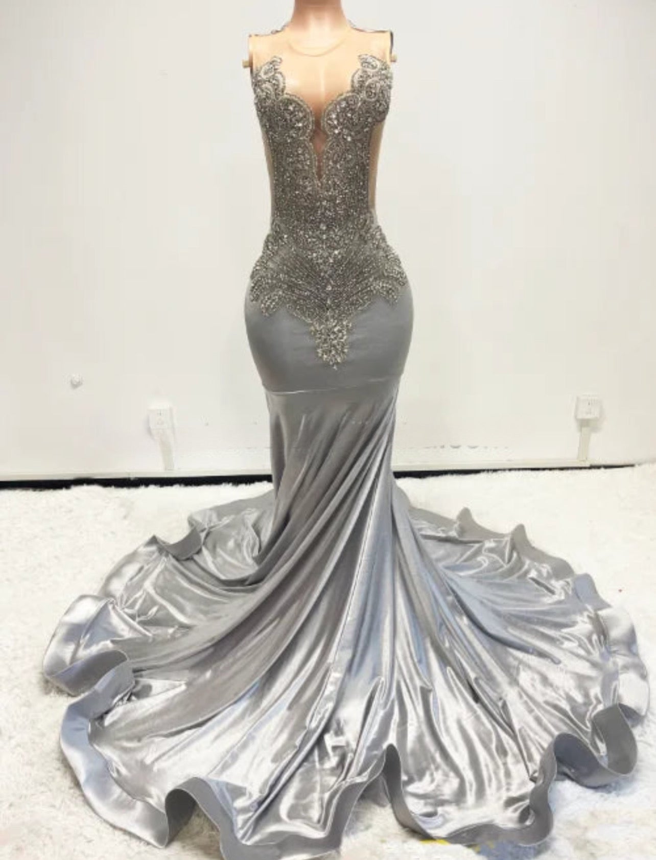 Sky Blue Ball Gown Prom Dress Luxurious Weddings