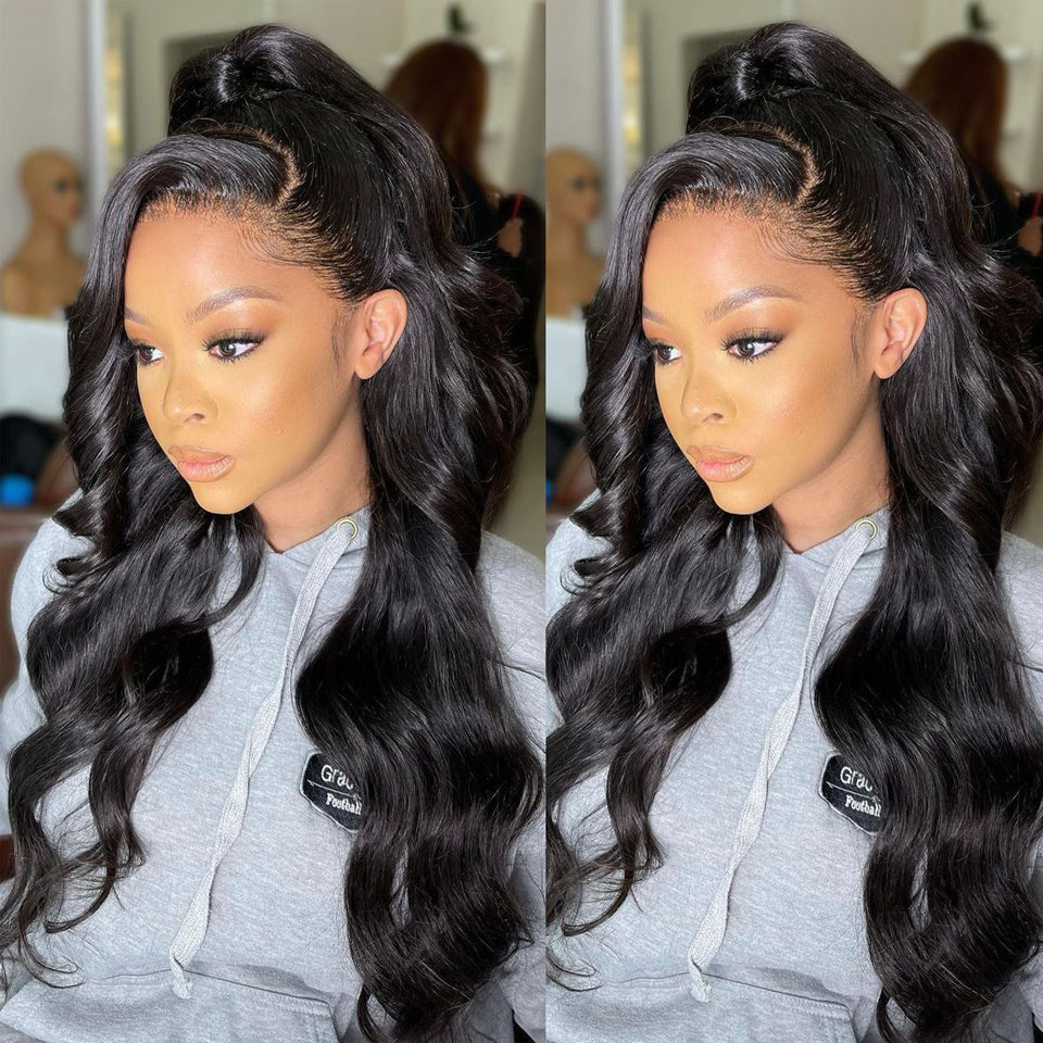 Long Black Lace Front Wig Lace Front Wig Luxurious Weddings