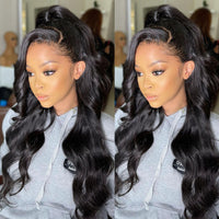 Long Black Lace Front Wig Lace Front Wig Luxurious Weddings