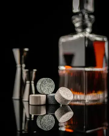 The Gourmet Gift Set - Whiskey Stones & Bourbon Barrel Aged Coffee gentlemens gifts Luxurious Weddings
