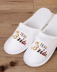 Team Bride Slippers Luxurious Weddings