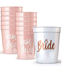 Team Bride Cup Set Party Cups Luxurious Weddings
