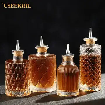 Cocktail Bitters Bottle Vintage Glass decanters Luxurious Weddings