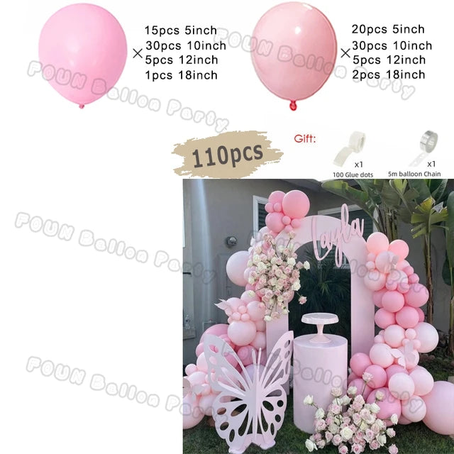 Gender Reveal Balloons Garland Arch Kit Balloon Garlands Luxurious Weddings