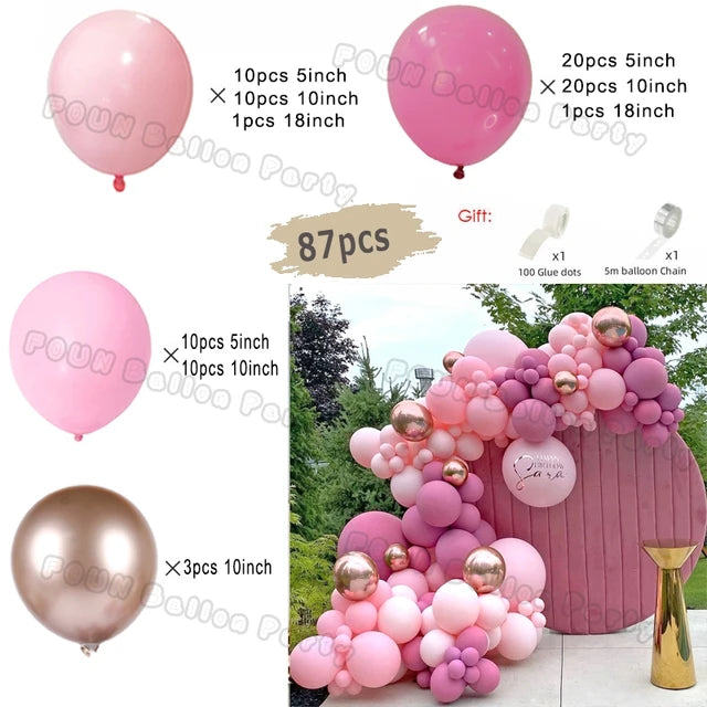 Gender Reveal Balloons Garland Arch Kit Balloon Garlands Luxurious Weddings