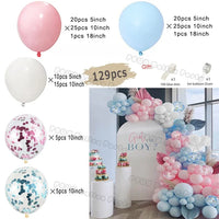 Gender Reveal Balloons Garland Arch Kit Balloon Garlands Luxurious Weddings