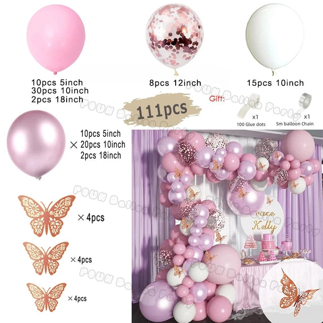 Gender Reveal Balloons Garland Arch Kit Balloon Garlands Luxurious Weddings