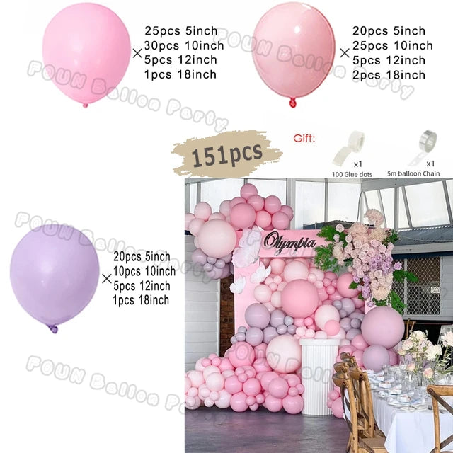 Gender Reveal Balloons Garland Arch Kit Balloon Garlands Luxurious Weddings