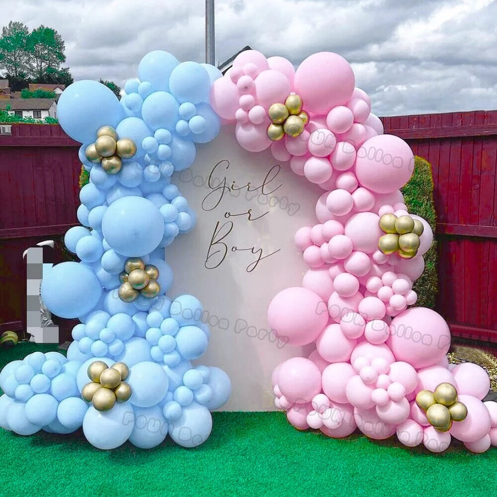 Gender Reveal Balloons Garland Arch Kit Balloon Garlands Luxurious Weddings