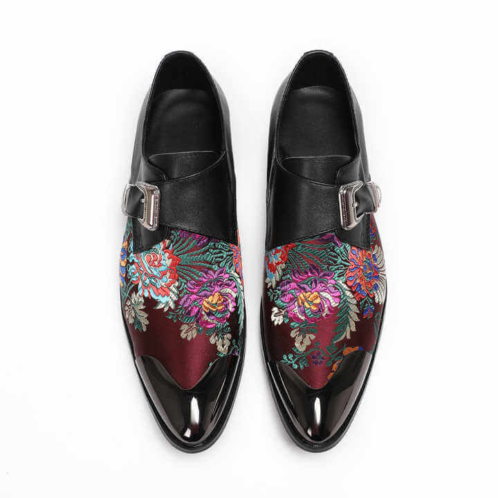 Men's Embroidery Pointed Toe Loafers Loafers Luxurious Weddings