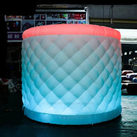 Party Events Inflatable 360 Photo Booth Enclosure Backdrop RGB Led Lights Inflatable Photo Booth Luxurious Weddings