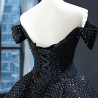 Sequin Formal Red Carpet Gown | Black Luxurious Weddings