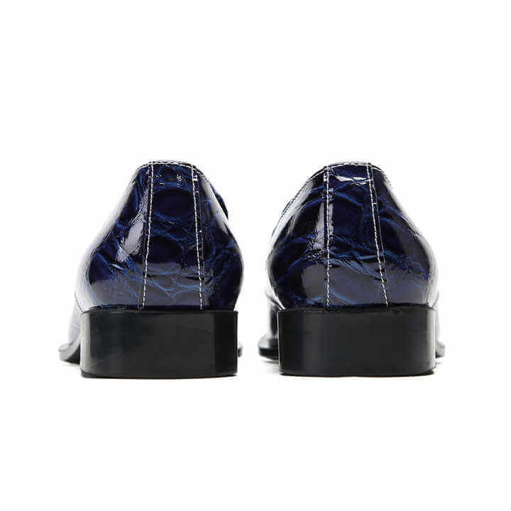 Men's Hombre Crocodile Skin Leather Loafers Loafers Luxurious Weddings