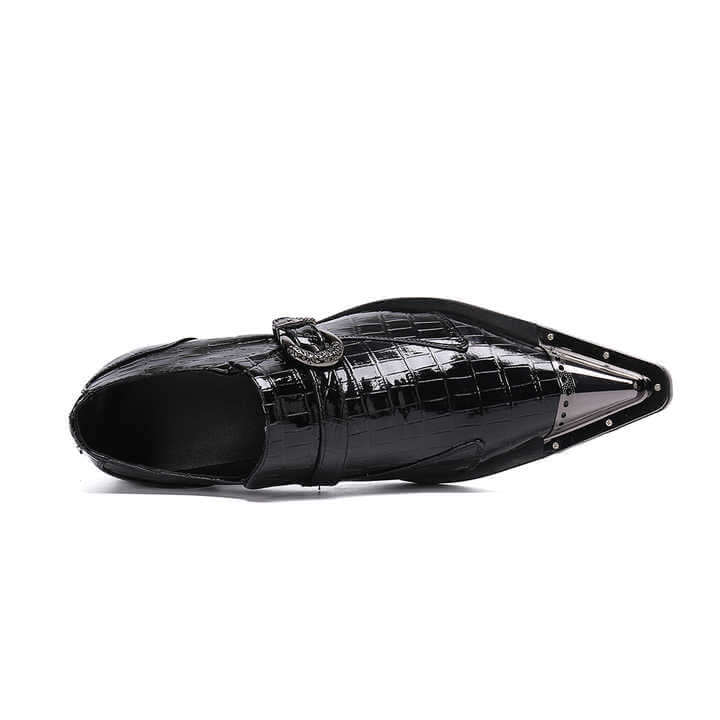 Men's Genuine Leather Crocodile Skin Loafers Loafers Luxurious Weddings
