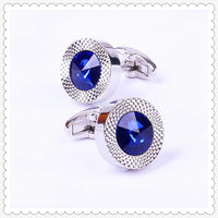 Designer Blue Crystal Cone Cufflinks By Luxurious Cufflinks Luxurious Weddings