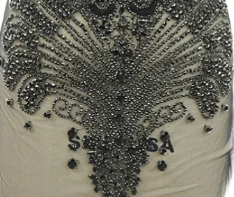 White Sequin Silver Rhinestone Prom Dress Ball Gown Luxurious Weddings