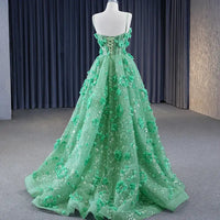 Unique Design Green High Quality Evening Prom Party Dress Evening Dress Luxurious Weddings