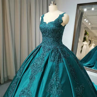 Elegant Appliqued Flower Sleeveless Evening Dresses Women Evening Dress Luxurious Weddings