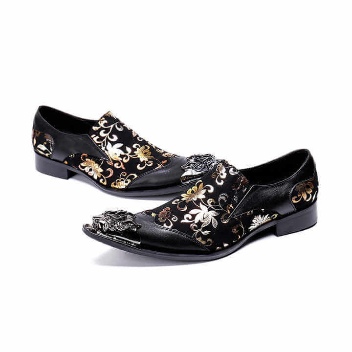Italian Style Steel Toe Leather Loafers Loafers Luxurious Weddings