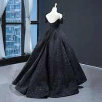 Sequin Formal Red Carpet Gown | Black Luxurious Weddings