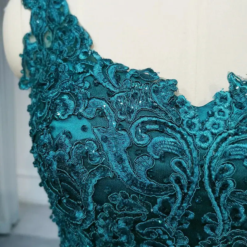 Elegant Appliqued Flower Sleeveless Evening Dresses Women Evening Dress Luxurious Weddings