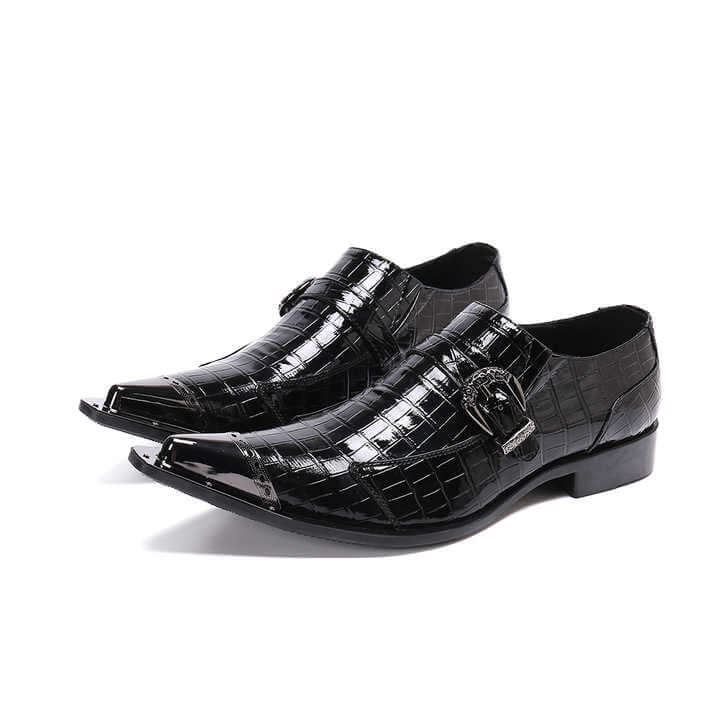 Men's Genuine Leather Crocodile Skin Loafers Loafers Luxurious Weddings