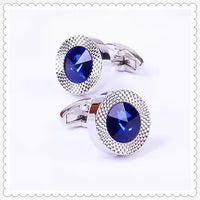 Designer Blue Crystal Cone Cufflinks By Luxurious Cufflinks Luxurious Weddings