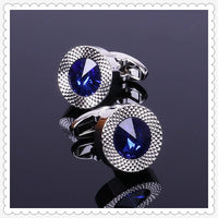 Designer Blue Crystal Cone Cufflinks By Luxurious Cufflinks Luxurious Weddings