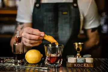 The Gourmet Gift Set - Whiskey Stones & Bourbon Barrel Aged Coffee gentlemens gifts Luxurious Weddings