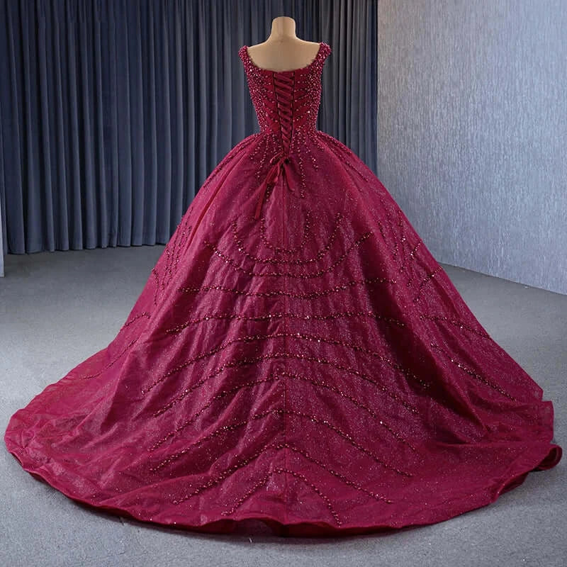 Blue Sleeveless Sequins Long Gown Evening Gown Evening Gown Luxurious Weddings