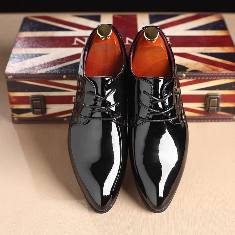 Glossy Oxford Leather Shoes mens shoes Luxurious Weddings