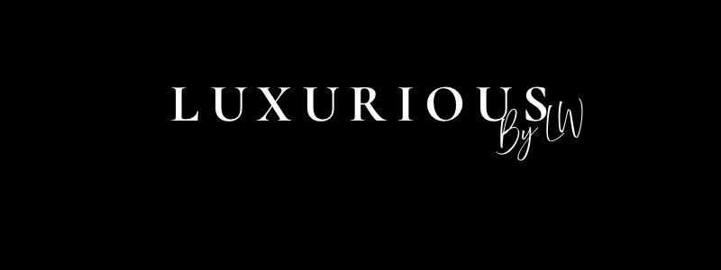 Luxurious by W logo on a black background