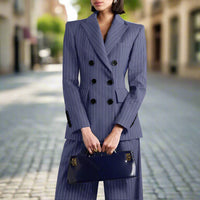 Slim Chic Double Breasted Women Suit Set Women's Suit Luxurious Weddings