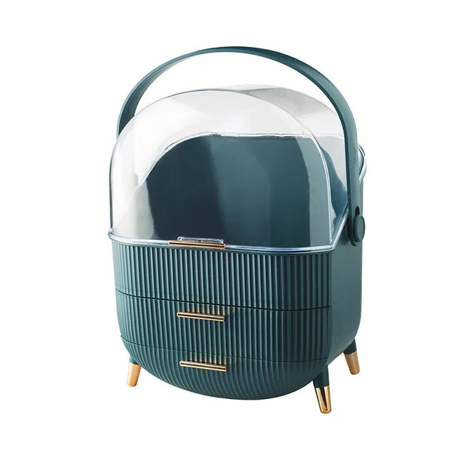 Luxury Desktop Cosmetics Storage Box Dust-proof Makeup Organizer Makeup Organizer Luxurious Weddings