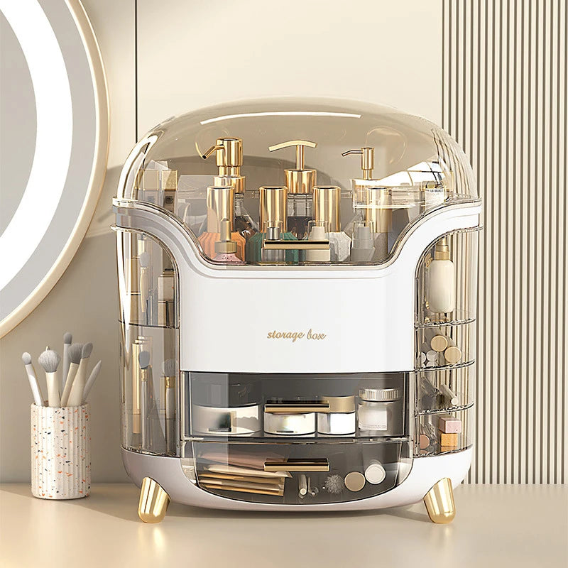 Luxury Desktop Cosmetics Storage Box Dust-proof Makeup Organizer Makeup Organizer Luxurious Weddings