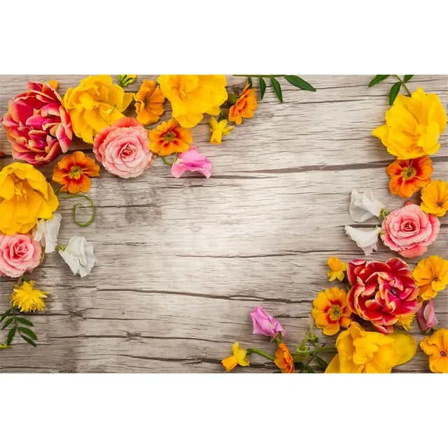 Flower Wooden Wall Product Photography Backdrops for all Special Events Photo Backdrops Luxurious Weddings