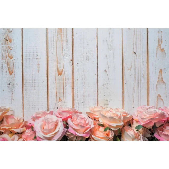 Flower Wooden Wall Product Photography Backdrops for all Special Events Photo Backdrops Luxurious Weddings