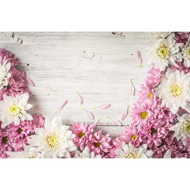 Flower Wooden Wall Product Photography Backdrops for all Special Events Photo Backdrops Luxurious Weddings