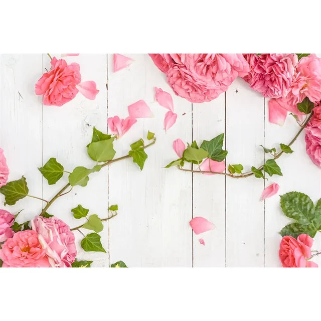 Flower Wooden Wall Product Photography Backdrops for all Special Events Photo Backdrops Luxurious Weddings