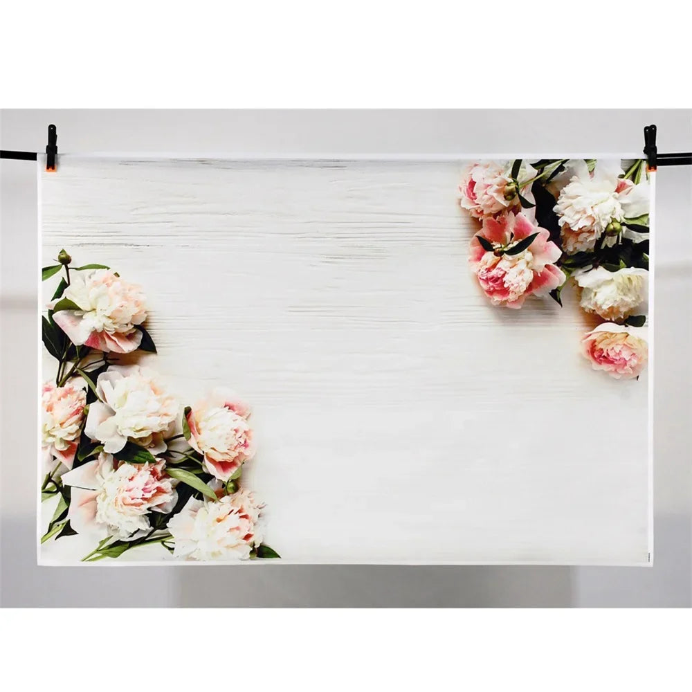 Flower Wooden Wall Product Photography Backdrops for all Special Events Photo Backdrops Luxurious Weddings