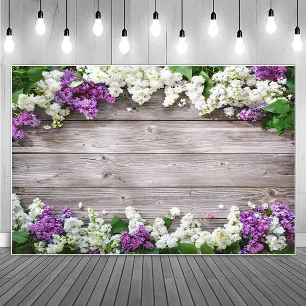 Flower Wooden Wall Product Photography Backdrops for all Special Events