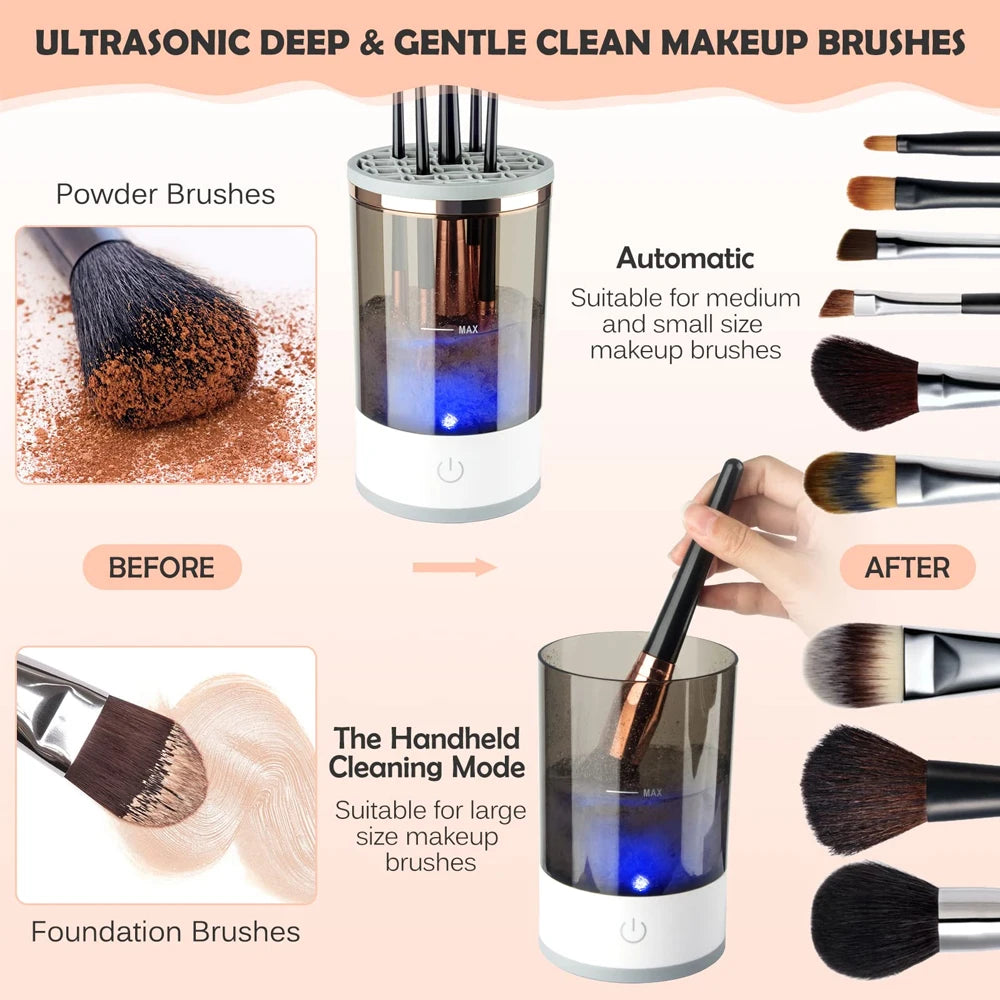 Electric Makeup Brush Cleaner Machine Automatic Makeup Brush Cleaner Luxurious Weddings