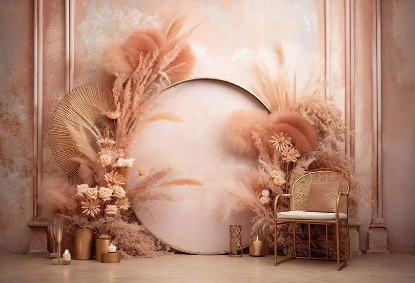 Pink Wedding Floral Backdrops Photography Birthday Decor Photo Background photo backdrop Luxurious Weddings