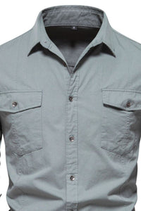 Men's Button Down Collared Neck Shirt Shirts Luxurious Weddings