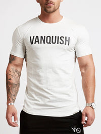 Men's Letter Round Neck Short Sleeve T-Shirt Tshirt Luxurious Weddings