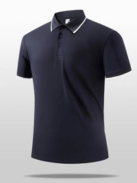Men's Plus Size Button Detail Short Sleeve Polo Poloshirt Luxurious Weddings